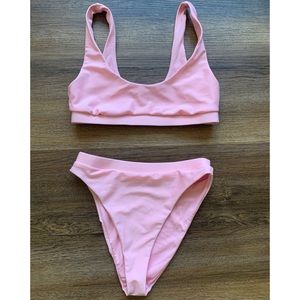 Forever 21 pink two piece bikini